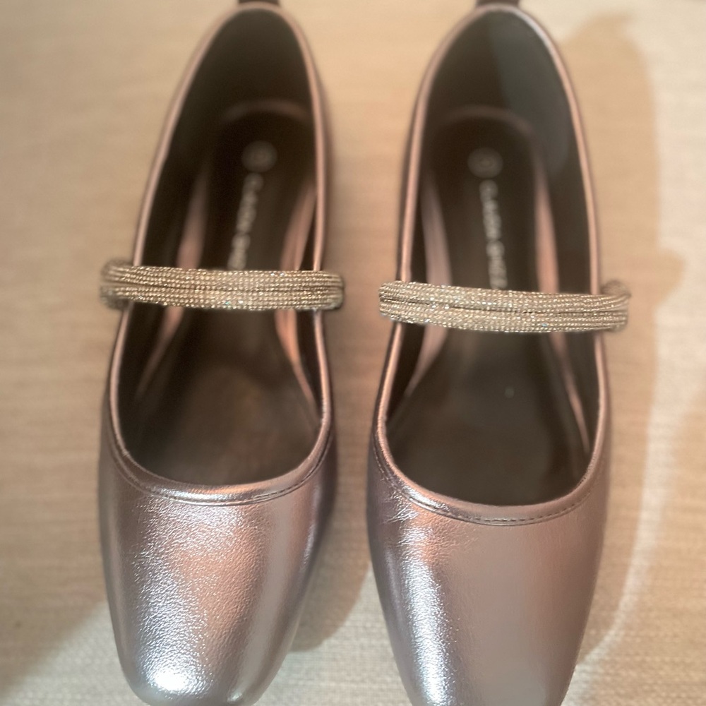 Elegant Metallic Mary Jane Shoes
